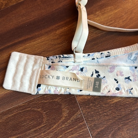 LUCKY BRAND Floral Print Underwire Women's Bra Size 34B - Picture 6 of 7